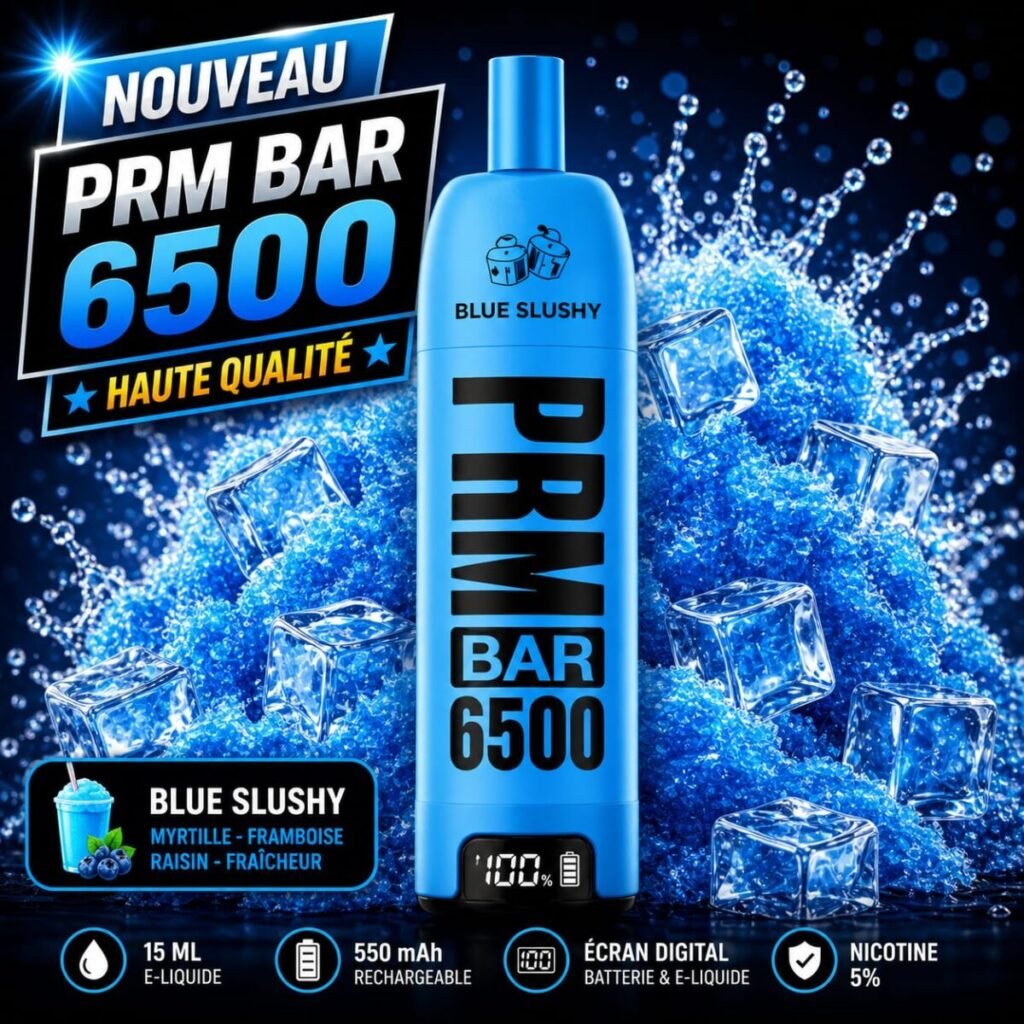 blue slushy – Boutique Cigarettes Electroniques, nicotine pouches et E-Liquides Casablanca Maroc