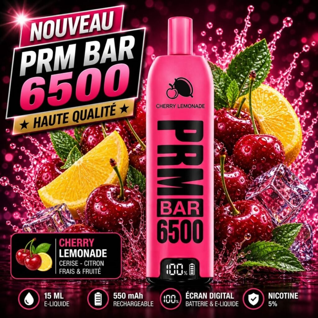 cherry lemonade – Boutique Cigarettes Electroniques, nicotine pouches et E-Liquides Casablanca Maroc