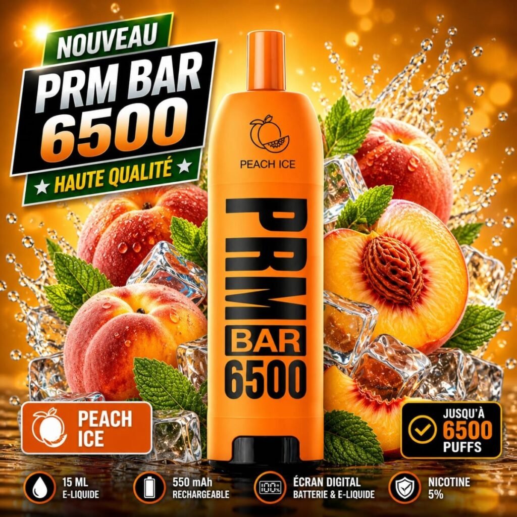 peach ice – Boutique Cigarettes Electroniques, nicotine pouches et E-Liquides Casablanca Maroc